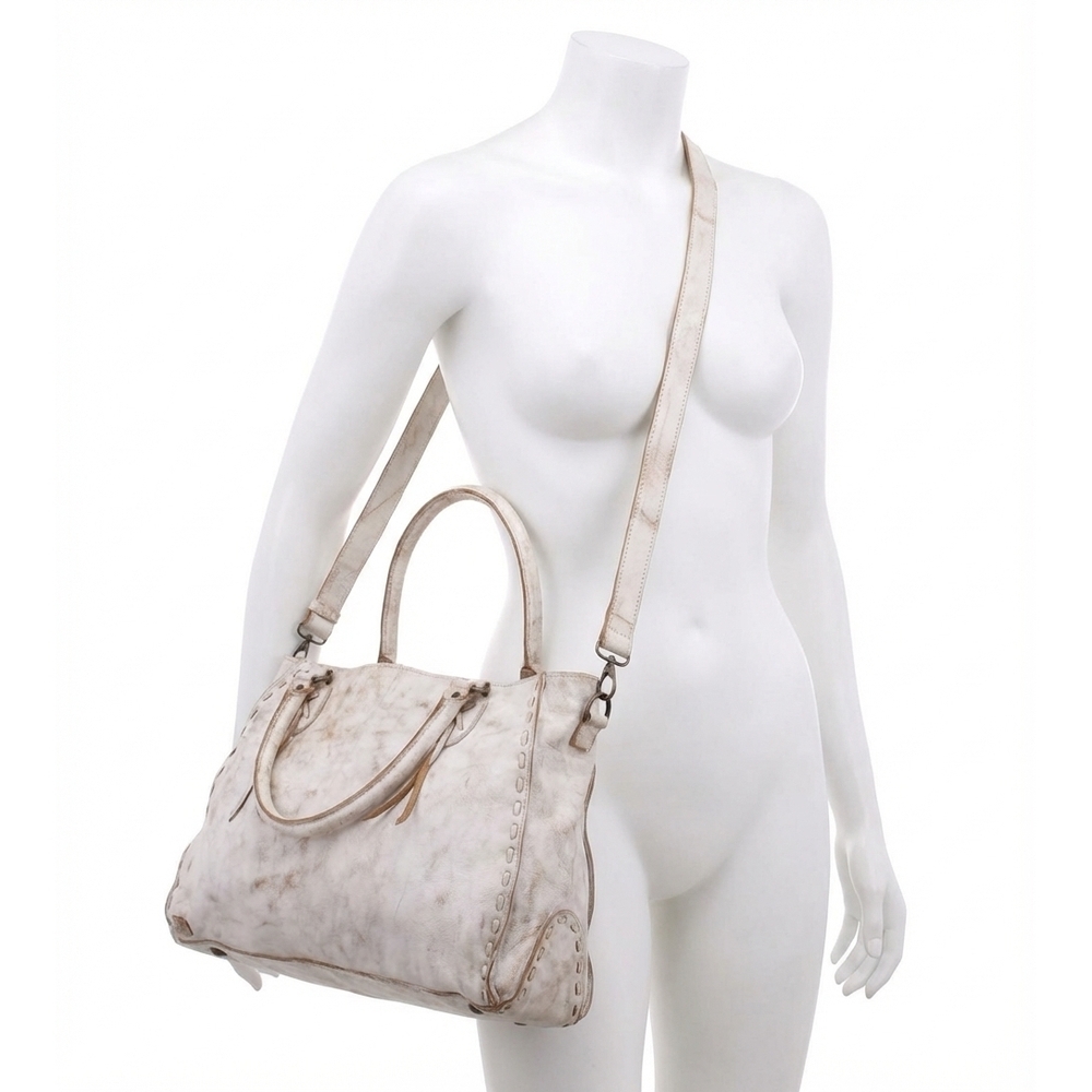NEW BEDSTU rockaway leather handbag in nectar lux